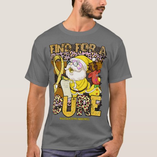 Neuroblastoma Awareness leopard christmas cure san T_Shirt