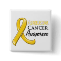 Neuroblastoma Cancer Awareness Ribbon Button