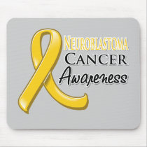 Neuroblastoma Cancer Awareness Ribbon Mouse Pad
