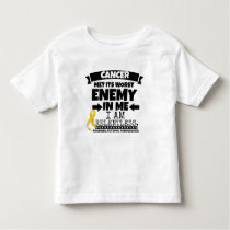 Neuroblastoma Cancer Met Its Worst Enemy in Me Toddler T-shirt