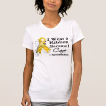Neuroblastoma Cancer Ribbon Because I Care T-Shirt