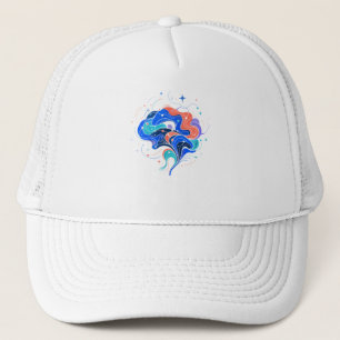 Neurodivergent Brain Abstract Art Trucker Hat