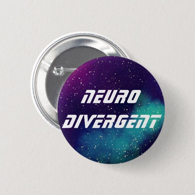 Neurodivergent Customizable Galaxy Identity Button (Front & Back)