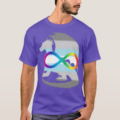 Neurodivergent Demiboy Pride Dragon T_Shirt