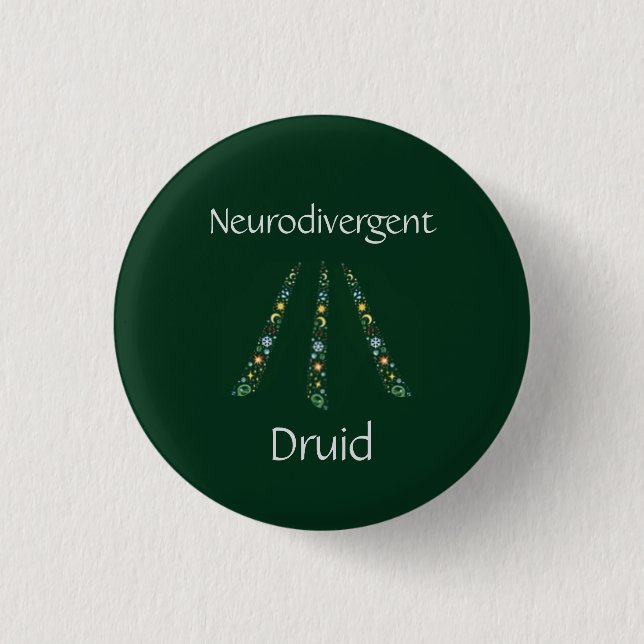 Neurodivergent Druid Button (Front)