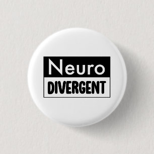 Neurodivergent Neurodiversity Awareness Button