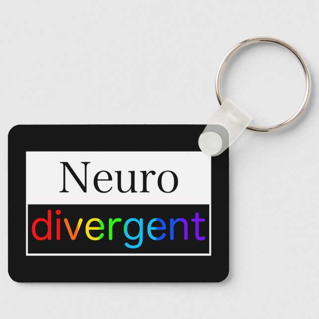 Neurodivergent | Neurodiversity Awareness Keychain (Front)