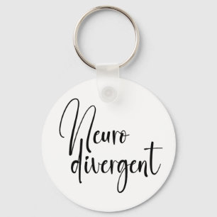 Neurodivergent Neurodiversity Awareness Keychain