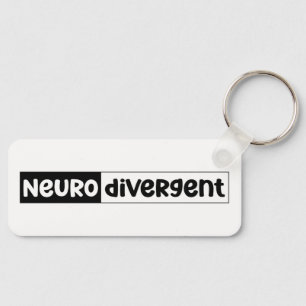 Neurodivergent Neurodiversity Awareness Keychain