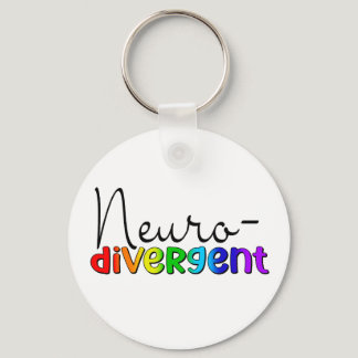 Neurodivergent | Neurodiversity Awareness Rainbow Keychain