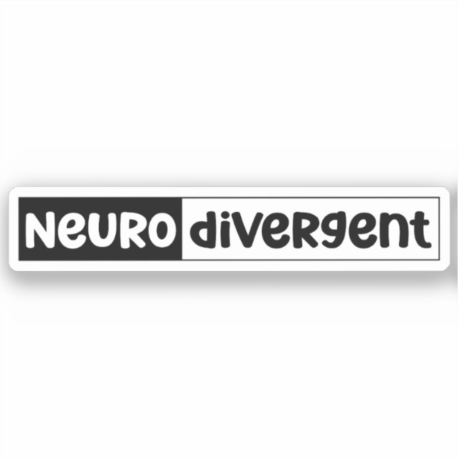 Neurodivergent | Neurodiversity Awareness Sticker (Front)