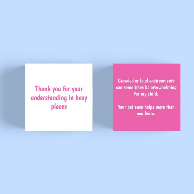 Neurodivergent Patience Courtesy Notice Card (Creator Uploaded)