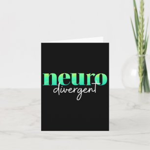 Neurodivergent Pride For Autism Adhd And Asd Aware Card