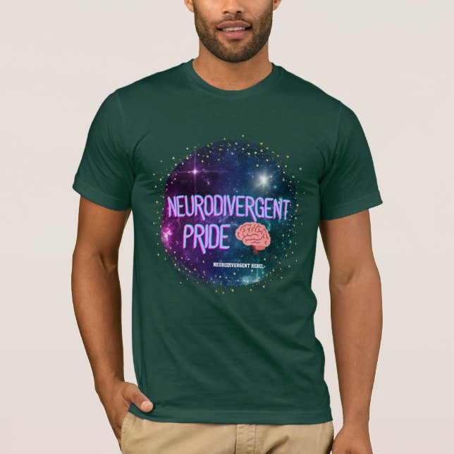 NeuroDivergent Pride Space Brain Shirt (Front)