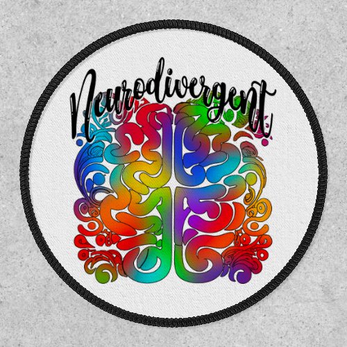 Neurodivergent Rainbow Brain for Autism Acceptance Patch