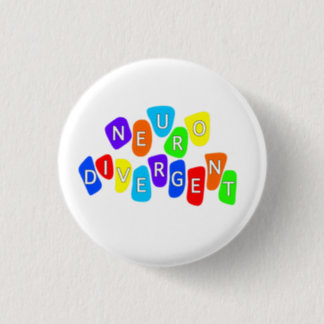 Neurodivergent | Rainbow Neurodiversity Awareness Button