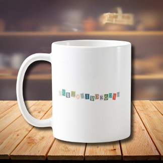 Neurodivergent typography Neurodiversity Awareness Coffee Mug
