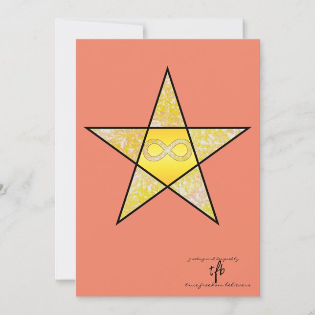 Neurodiverse Parol Cava Rosa Holiday Card (Front)