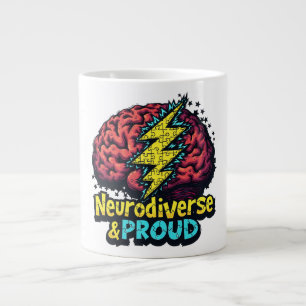 Neurodiverse & Proud Giant Coffee Mug