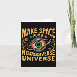 Neurodiverse Universe Neurodiversity Adhd Autism A Card