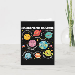 Neurodiverse Universe Planet Autism Awareness Neur Card