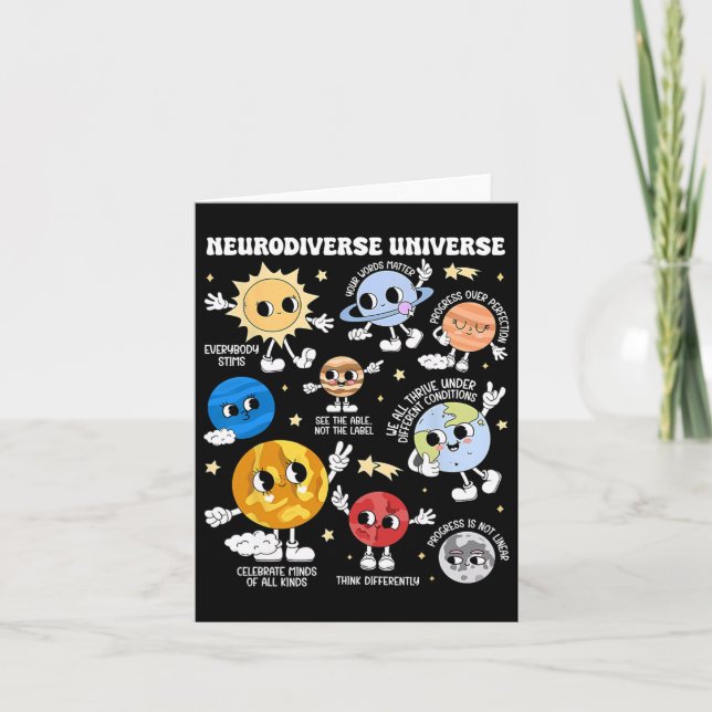 Neurodiverse Universe Planet Autism Awareness Supp Card (Front)