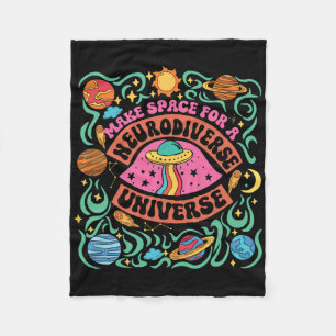 Neurodiverse Universe Special Education Teacher Au Fleece Blanket