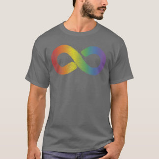 Neurodiversity Acceptance  Rainbow Infinity Sign   T-Shirt