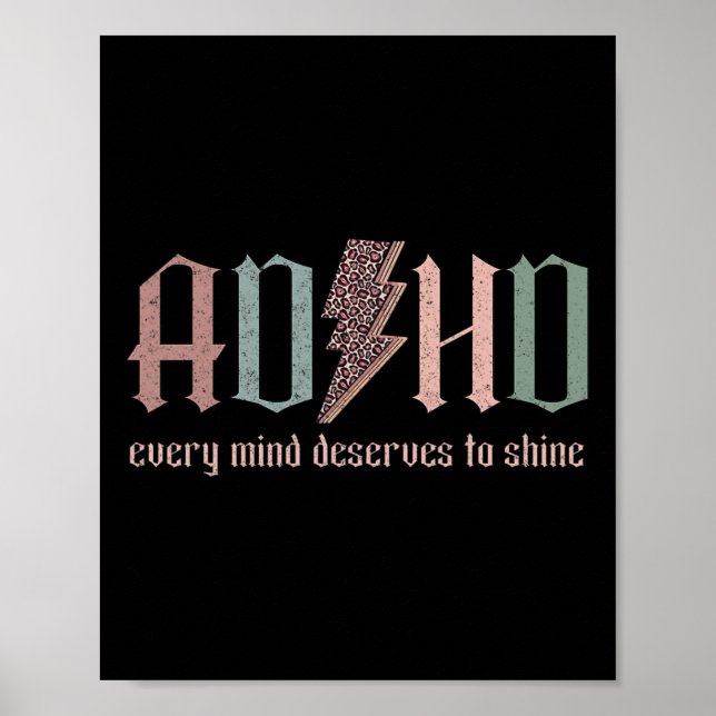 Neurodiversity Adhd Every Mind Deserves To Shine A Poster (Front)