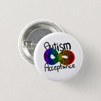 Neurodiversity Autism Acceptance Rainbow Button