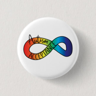 Neurodiversity Autism Acceptance Rainbow Button