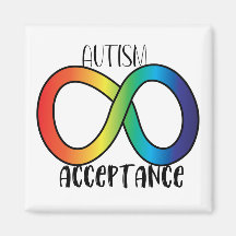Neurodiversity Autism Acceptance Rainbow Button