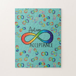 Neurodiversity Autism Acceptance Rainbow Jigsaw Puzzle