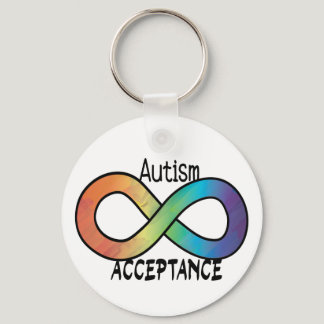Neurodiversity Autism Acceptance Rainbow Keychain