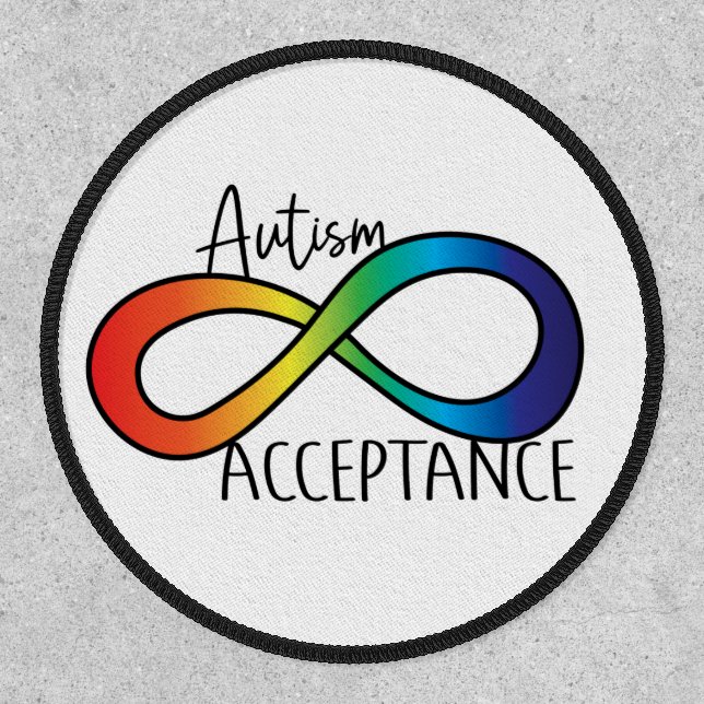Neurodiversity Autism Acceptance Rainbow Patch (Front)