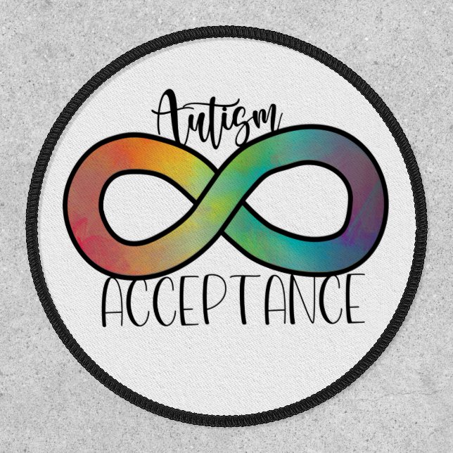 Neurodiversity Autism Acceptance Rainbow Patch (Front)