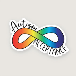 Neurodiversity Autism Acceptance Rainbow Sticker