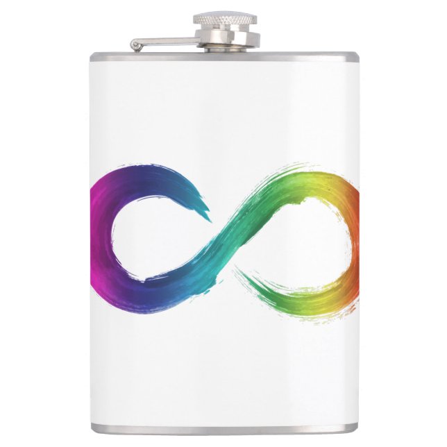Neurodiversity (autism, adhd, etc) stainless steel flask (Front)