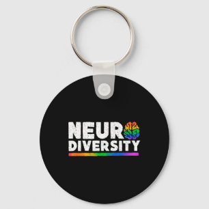Neurodiversity Autism Adhd Mental Health Awareness Keychain