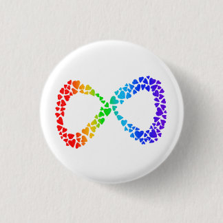 Neurodiversity Autism Awareness Acceptance Rainbow Button