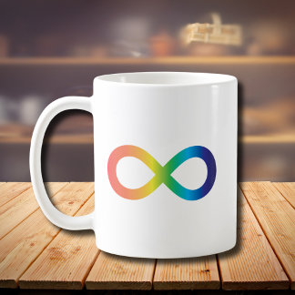 Neurodiversity Autism Awareness Acceptance Rainbow Coffee Mug