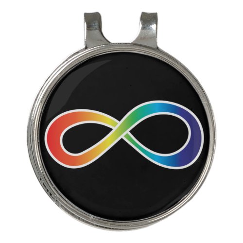 Neurodiversity Autism Awareness Acceptance Rainbow Golf Hat Clip