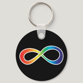 Neurodiversity Autism Awareness Acceptance Rainbow Keychain