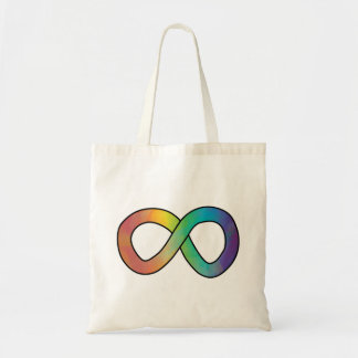 Neurodiversity Autism Awareness Acceptance Rainbow Tote Bag