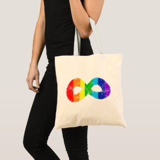 Neurodiversity Autism Awareness Acceptance Rainbow Tote Bag