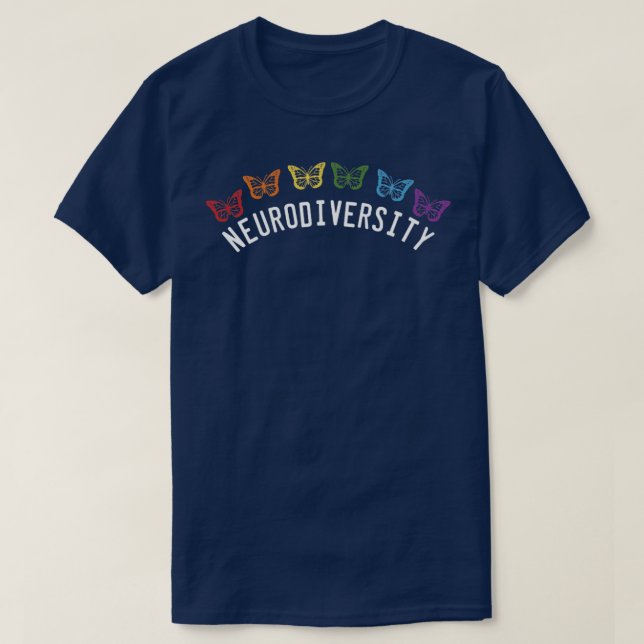 Neurodiversity Autism Awareness Dyspraxia Dislexia T-Shirt (Design Front)