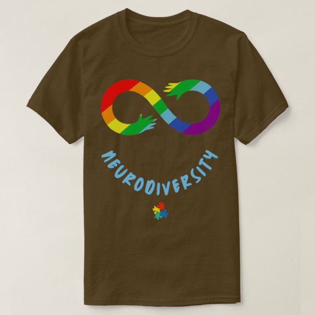 Neurodiversity Autism Awareness Puzzle ASD Love Ac T-Shirt (Design Front)