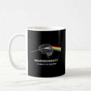 Neurodiversity Autism Spectrum Asd Adhd Rainbow Br Coffee Mug