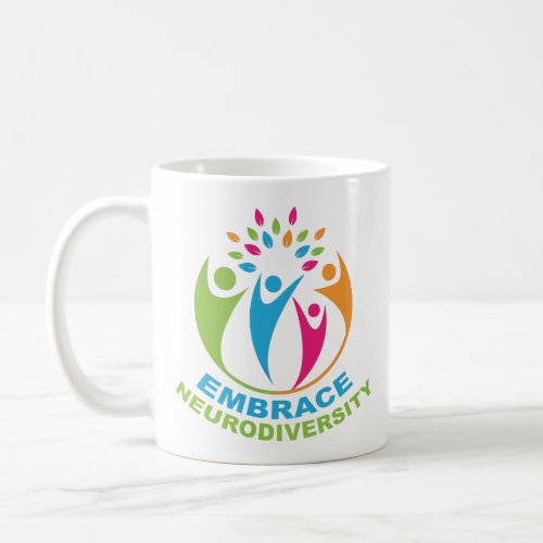 Neurodiversity Autism Spectrum Cute Colorful Coffee Mug