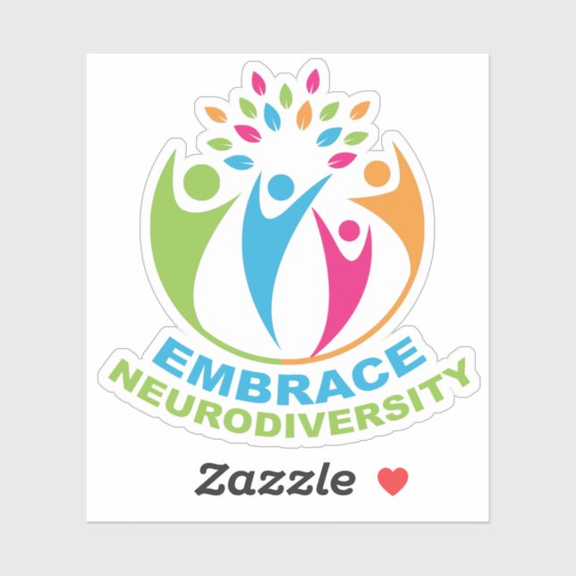 Neurodiversity Autism Spectrum Cute Colorful Sticker (Sheet)